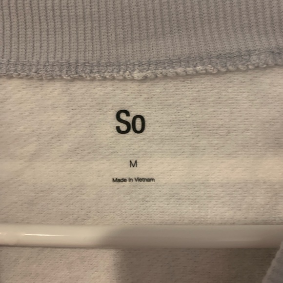 Kohl’s grey and white striped crewneck - Picture 3 of 3